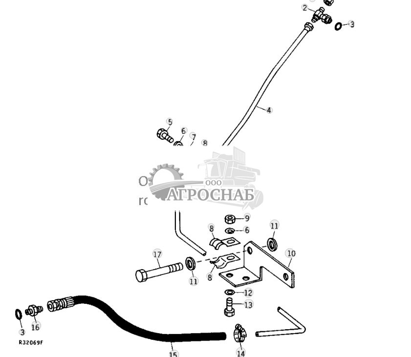 PTO Brake Oil Lines 